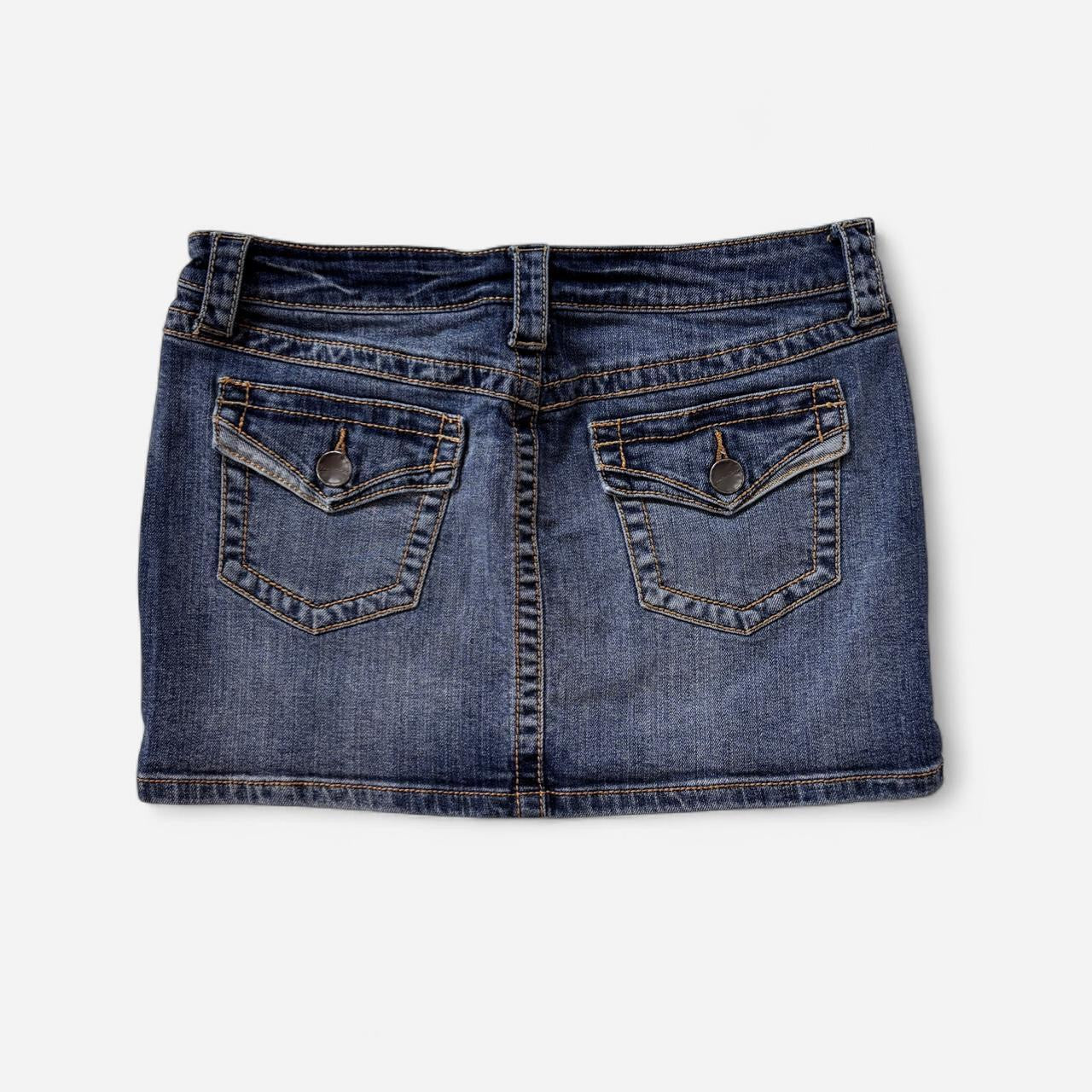 Y2K Low Rise Denim Mini Skirt (XS/S)