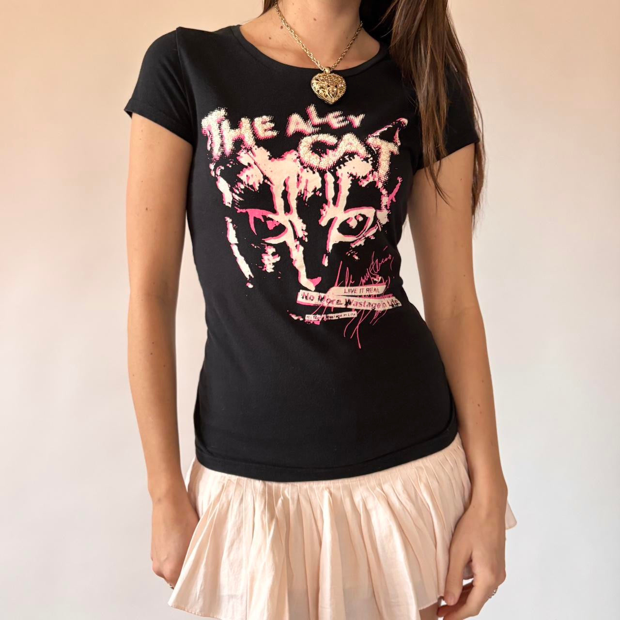 Y2K Graphic Baby Tee (S)