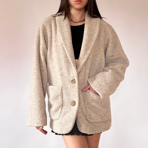 90s Teddy Blazer (XS)