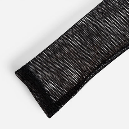 90s Feather Trim Mesh Cardigan (S)