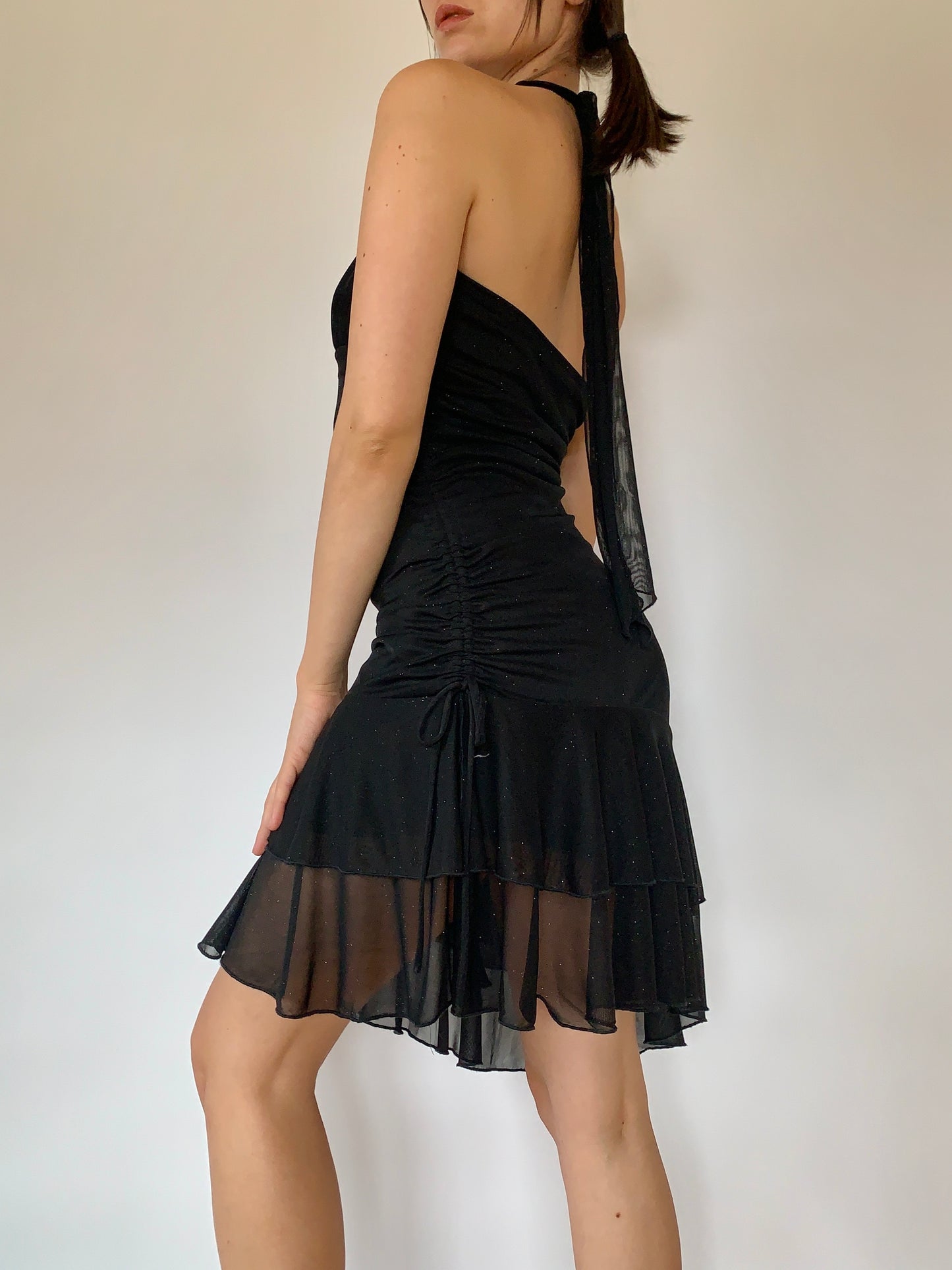 Y2K Glitter Midi Dress