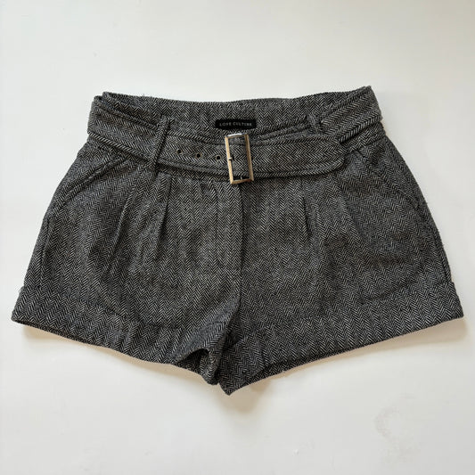 2000s Belted Tweed Shorts (S)