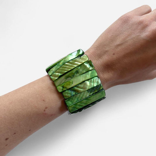 Green Mermaid Shell Bracelet