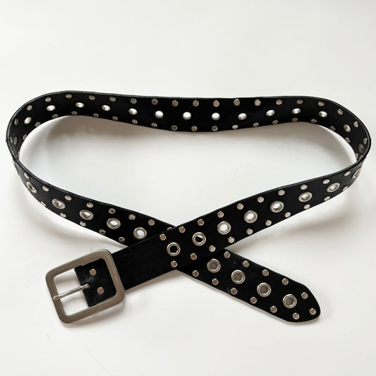 Leather Studded Grommet Belt (XS-XL)