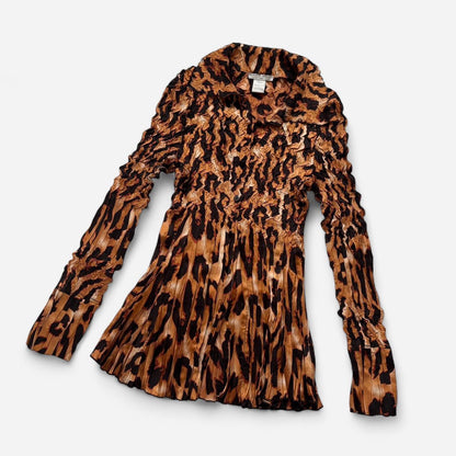 Y2K Alberto Makali Leopard Tunic (S/M)