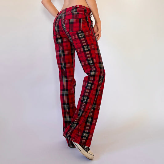2000s Plaid Tommy Jeans Flares (S)