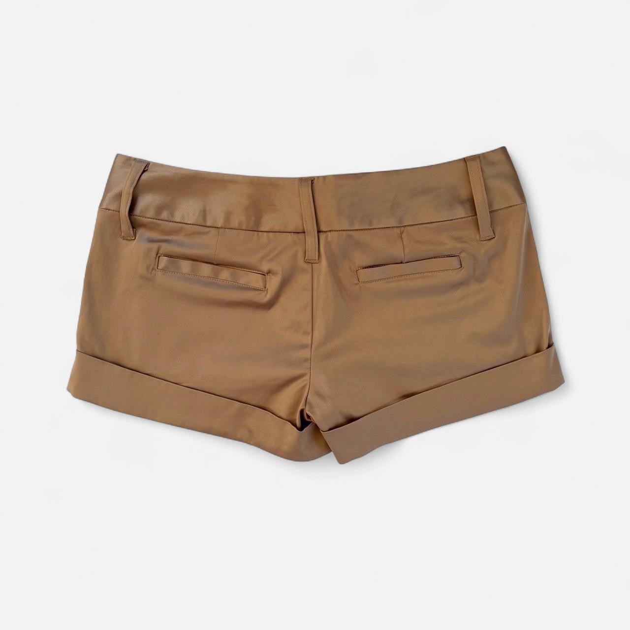 Y2K Deadstock Satin Low Rise Shorts (S)