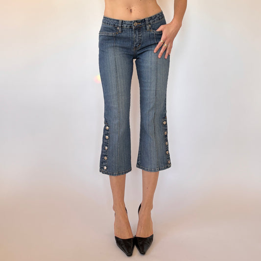 Y2K Denim Capris (XS)