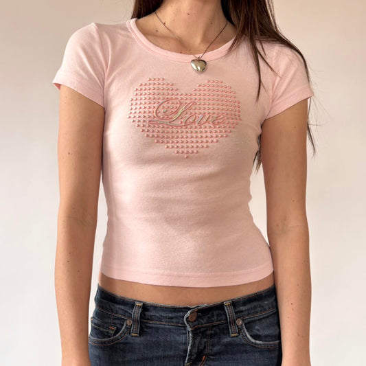 90s Love Graphic Baby Tee (XS/S)