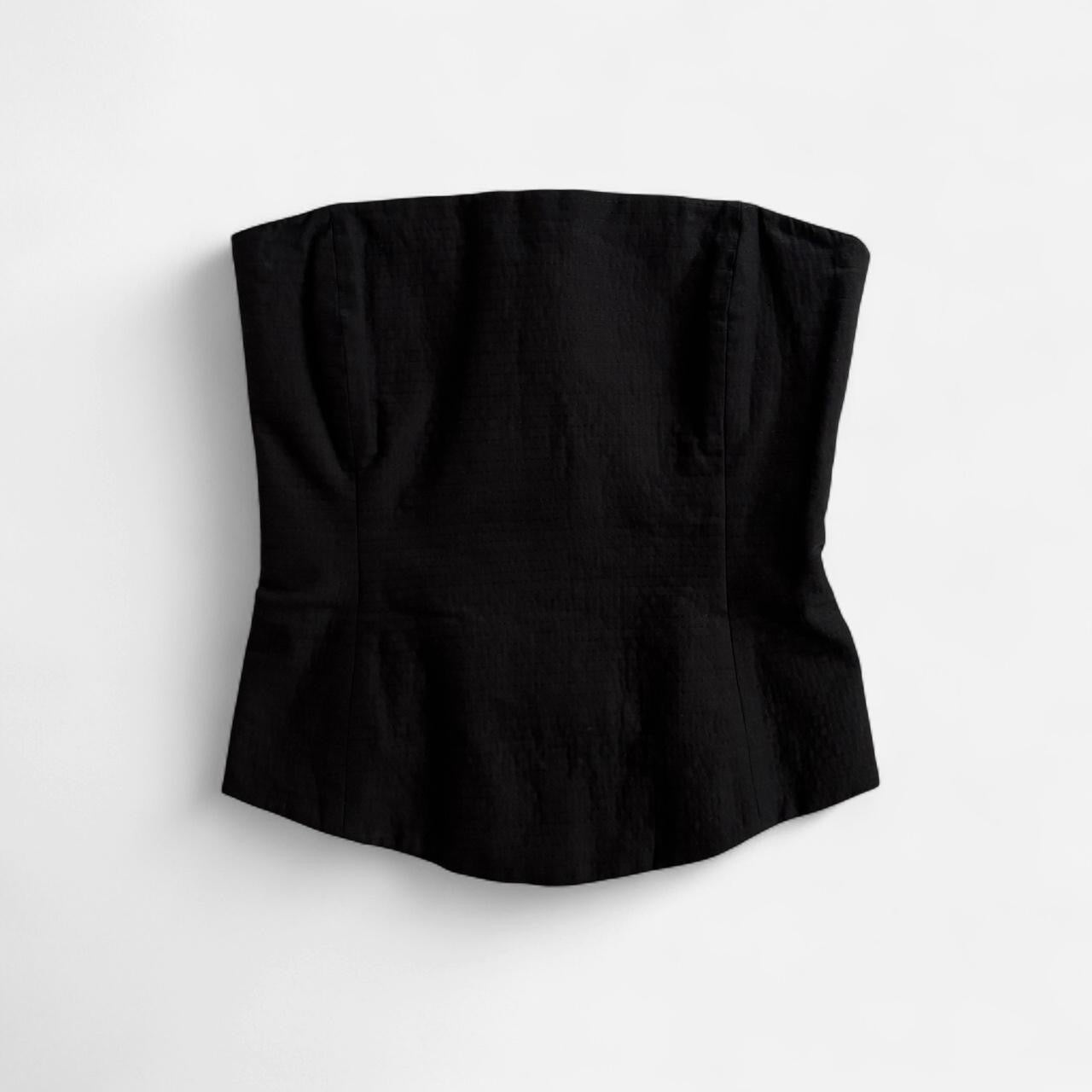 90s Italian Linen Structured Top (S)