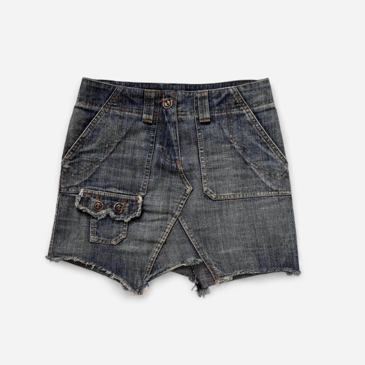 Y2K Denim Mini Skirt (XXS)