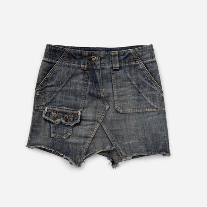 Y2K Denim Mini Skirt (XXS)