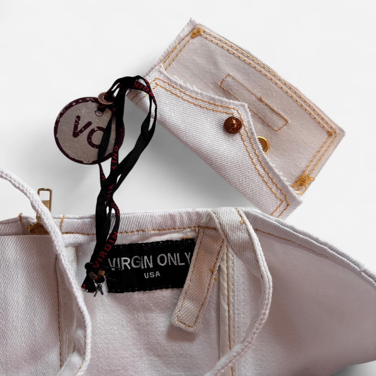 Y2K Deadstock White Corset Top (M)