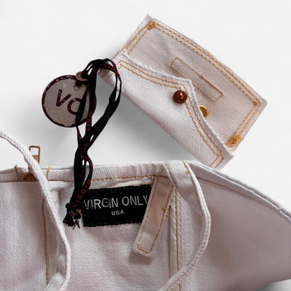 Y2K Deadstock White Corset Top (M)