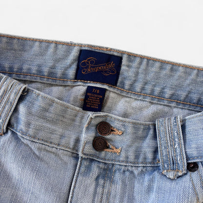 Y2K Denim Mini Skirt (M)
