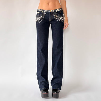 Y2K Baby Phat Bejeweled Jeans (S/M)