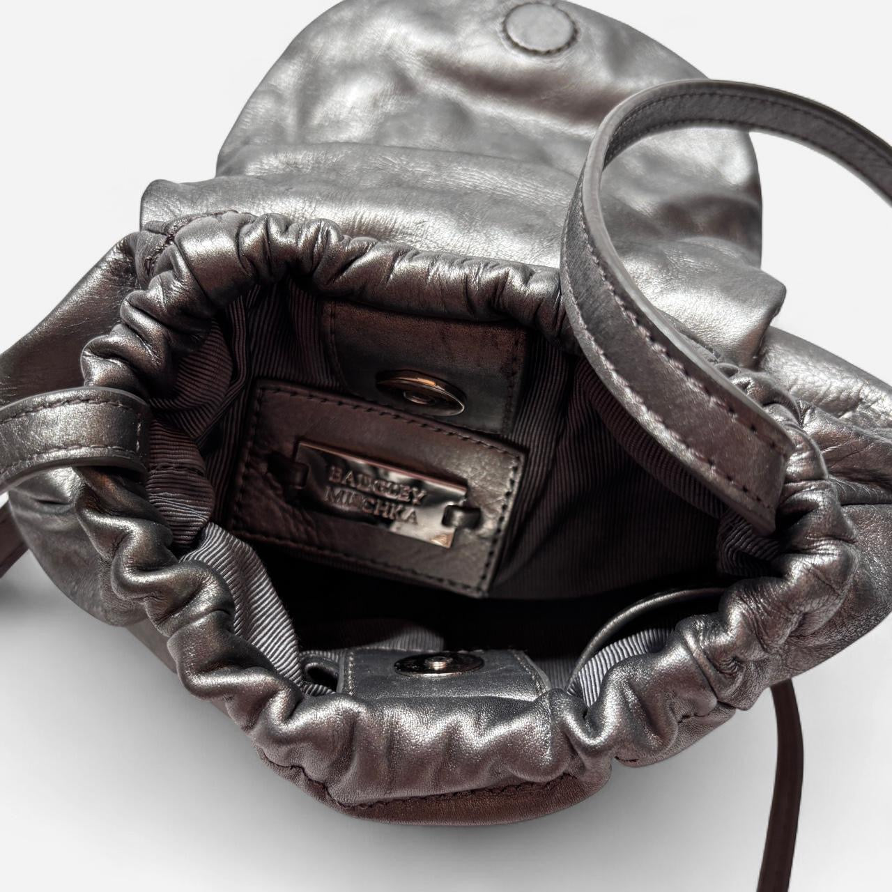 00s Studded Chrome Leather Mini Bag