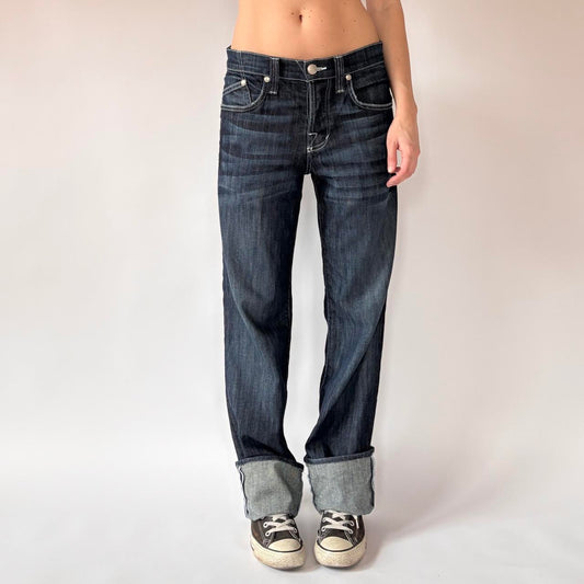 Rock & Republic Dark Wash Boyfriend Jeans (M)