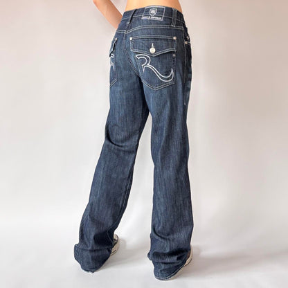 Rock & Republic Dark Wash Boyfriend Jeans (M)
