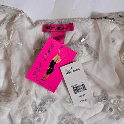 Deadstock Y2K Betsey Johnson Beaded Top (XS/S)