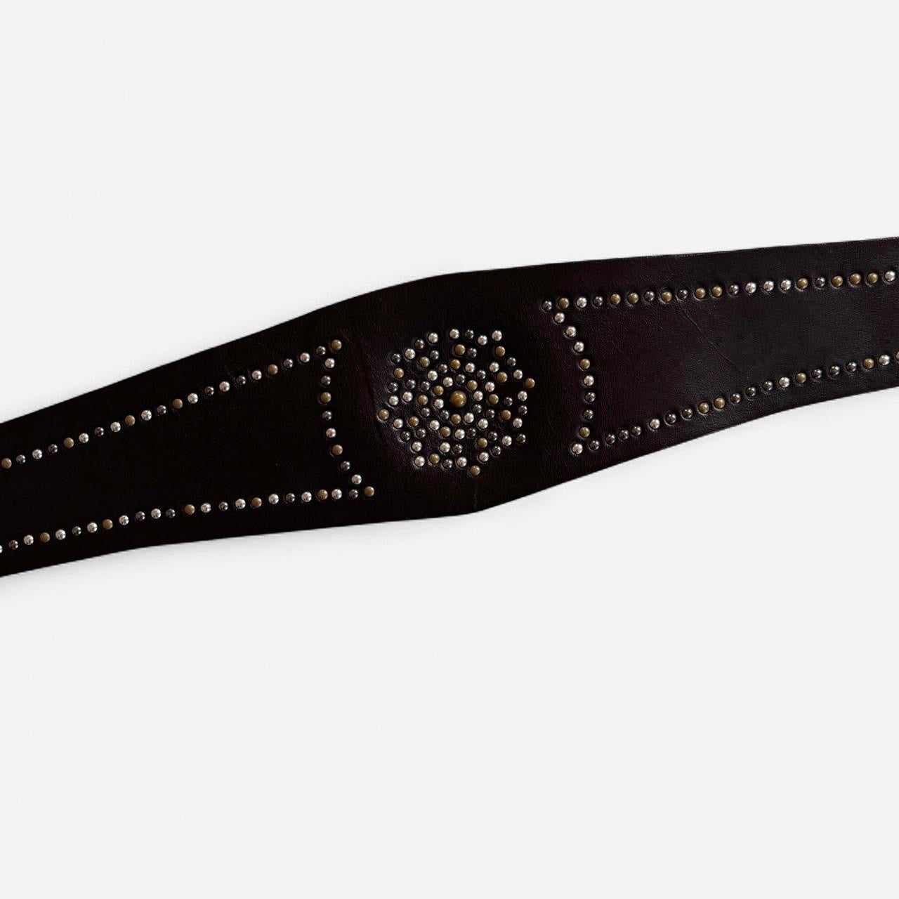 Studded Leather Belt