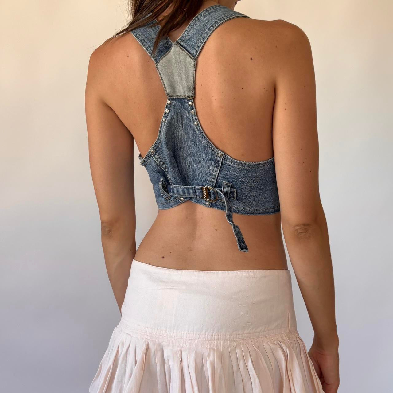 Y2K Denim Vest (XS/S)