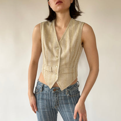 70s Glitter Vest (S)