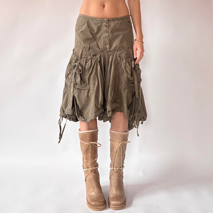 French Y2K Parachute Skirt (S)