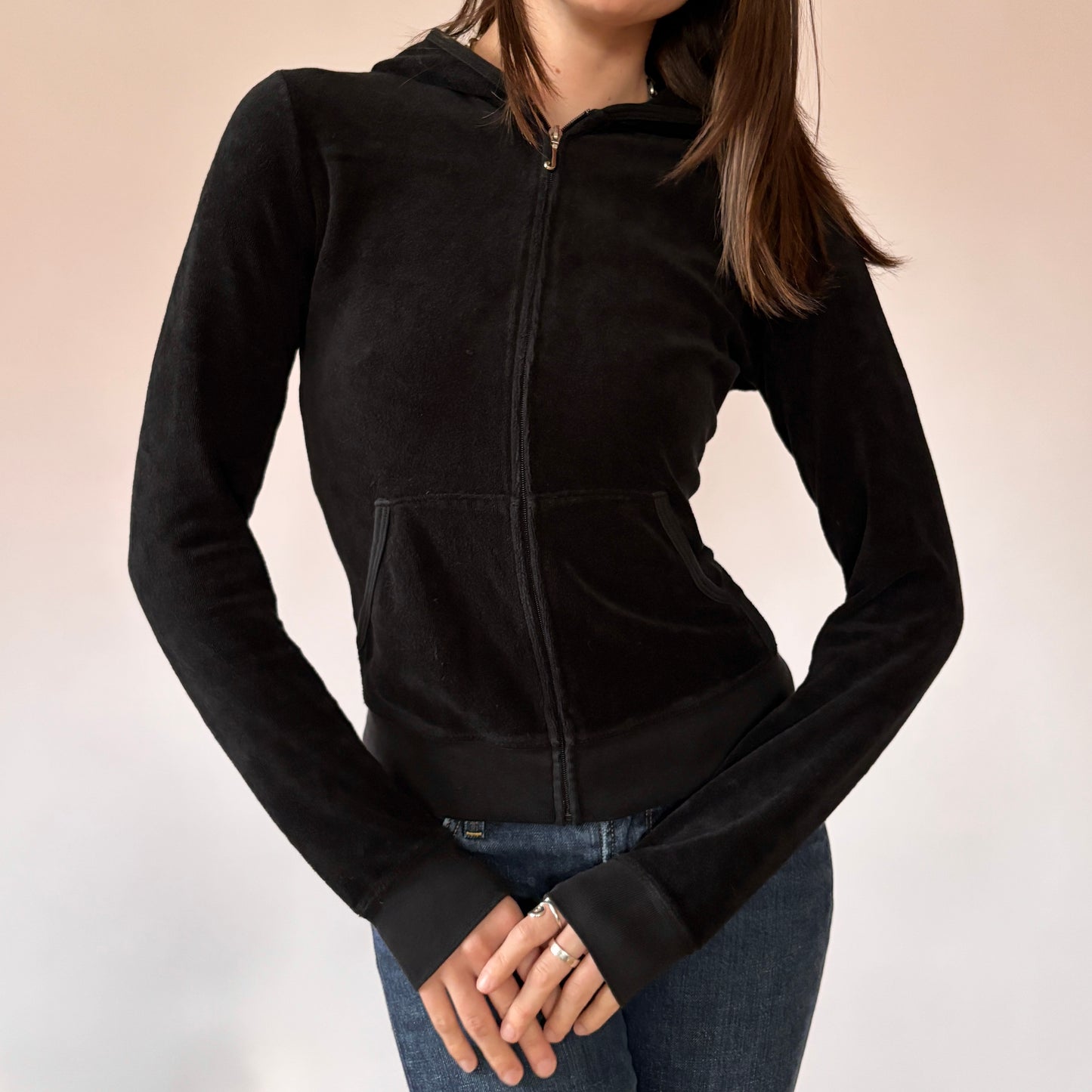 Juicy Couture Noir Hoodie (S/M)