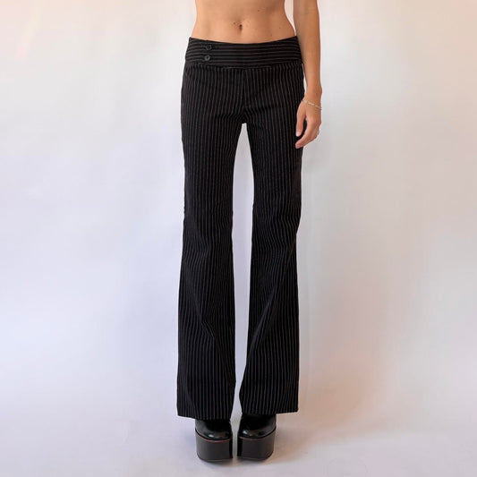 Y2K Pinstripe Flares (S)