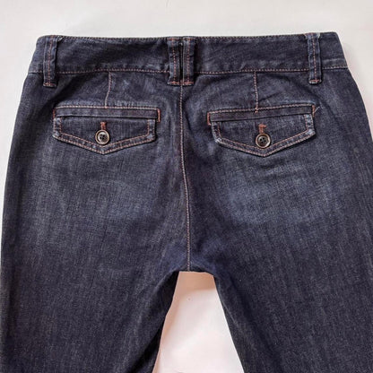 2000s Low Rise Dark Wash Jeans (XXS)