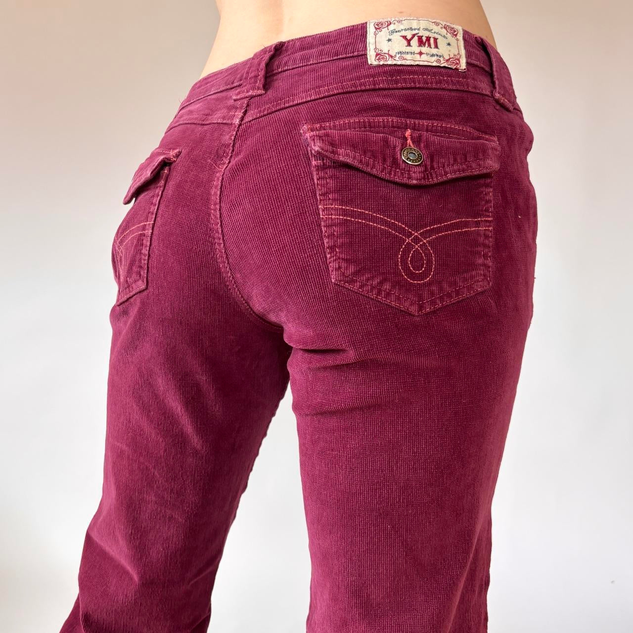 Y2K Low Rise Corduroy Flares (S)