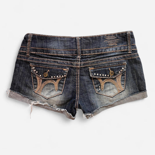 Y2K Low Rise Denim Shorts (M)