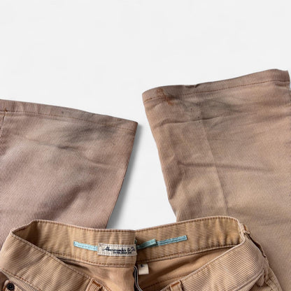 Y2K Abercrombie & Fitch Low Rise Corduroys (XXS)