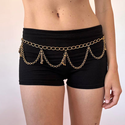 Vintage Gold Tone Drape Chain Belt