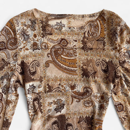 Y2K Boho Whimsy Top (S/M)