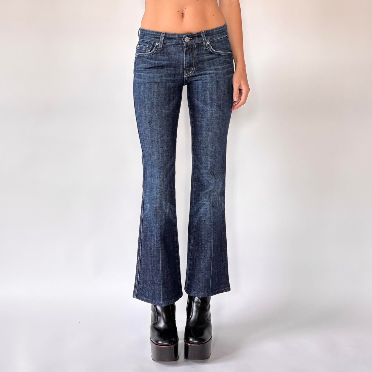 Low Rise Dark Wash Seven Jeans (XXS)
