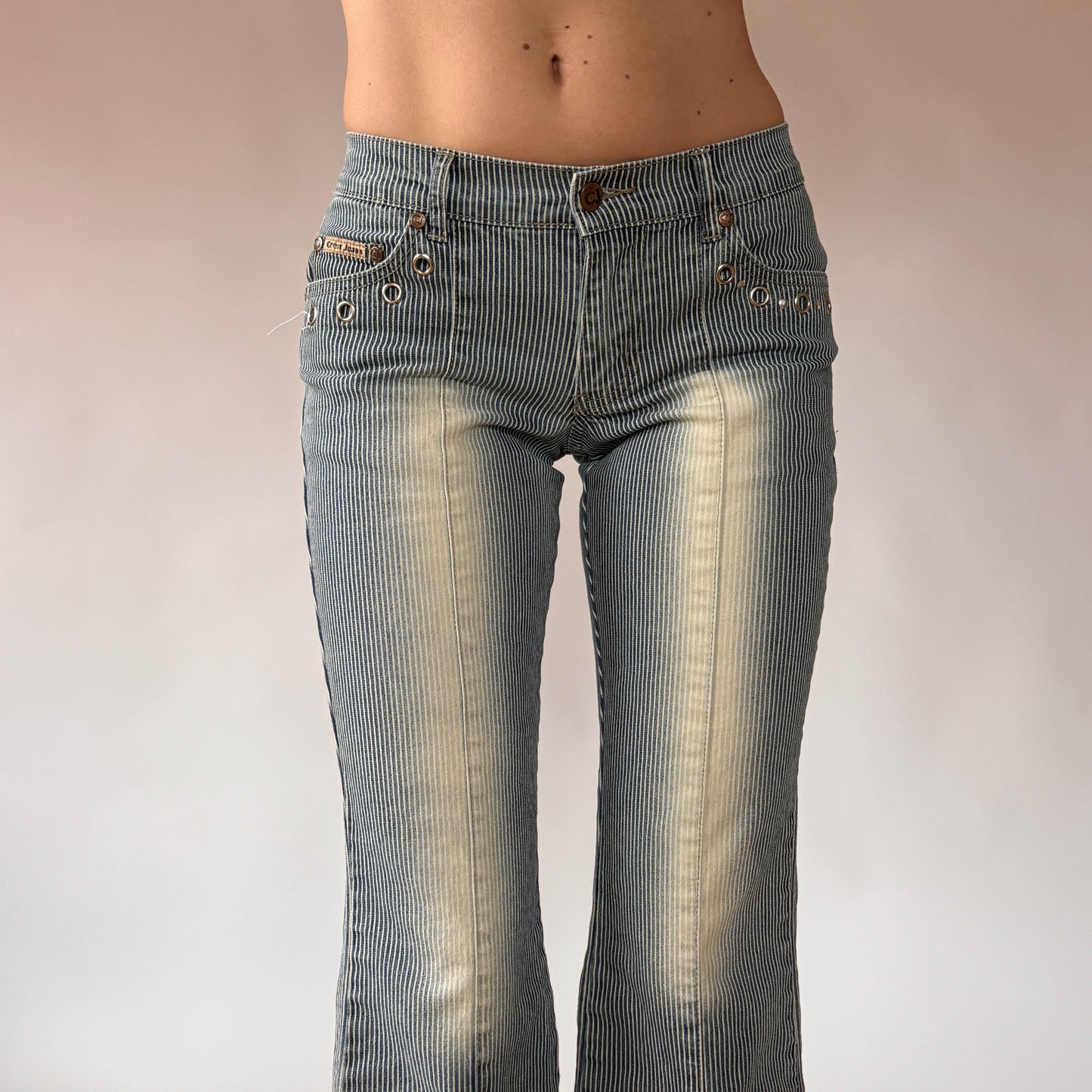 Y2K Pinstripe Capris (XS)