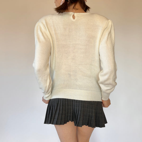 80s Coquette Pullover Sweater (M/L)