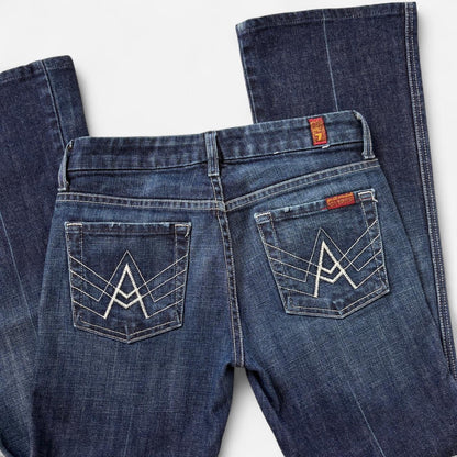 Low Rise Dark Wash Seven Jeans (XXS)