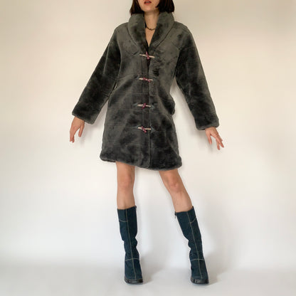 Vintage Faux Fur Coat (S)