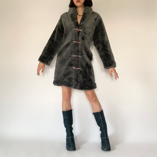 Vintage Faux Fur Coat (S)