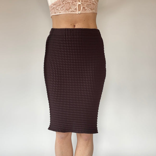 90s Textured Midi Skirt (S)