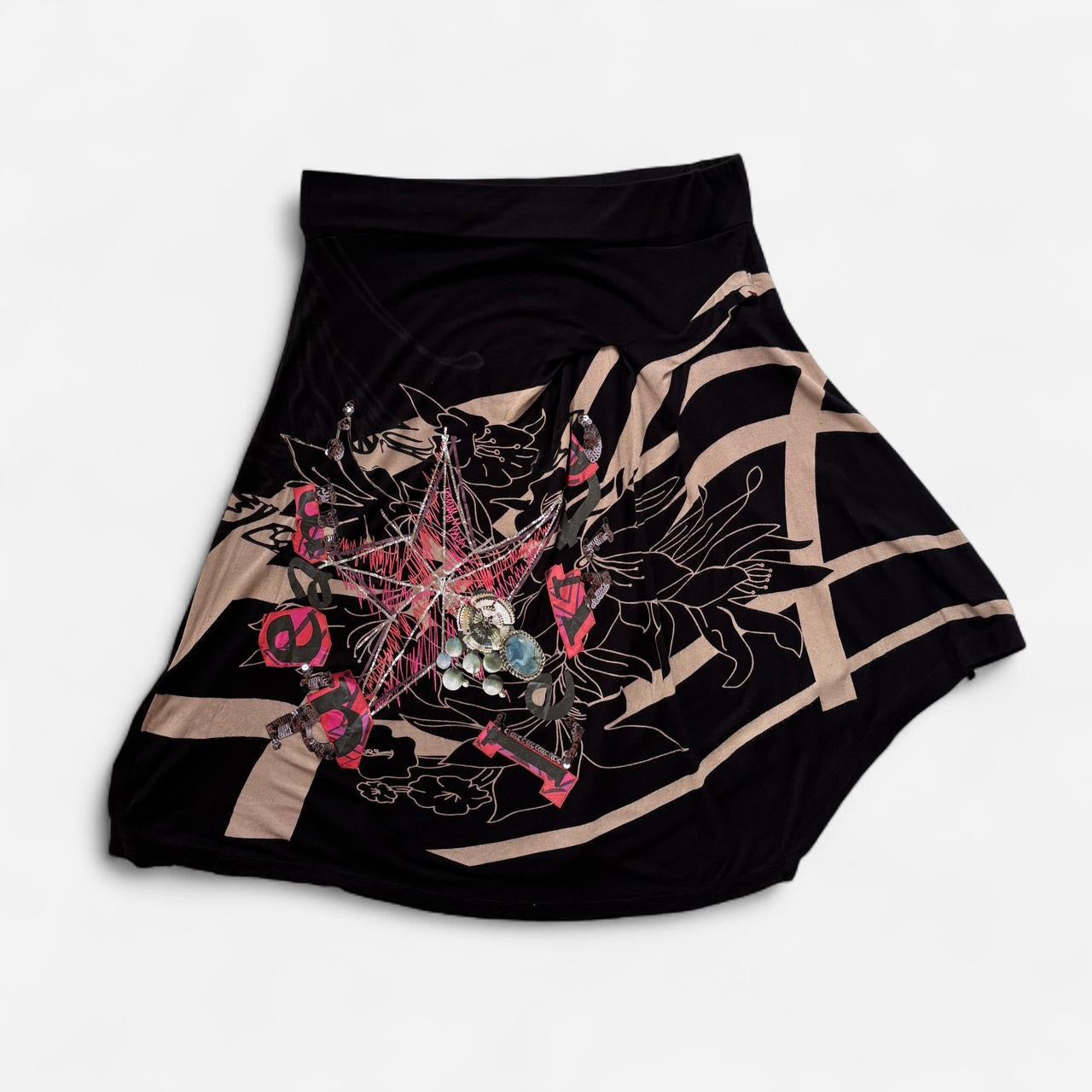 Desigual Graphic Midi Skirt (S/M)