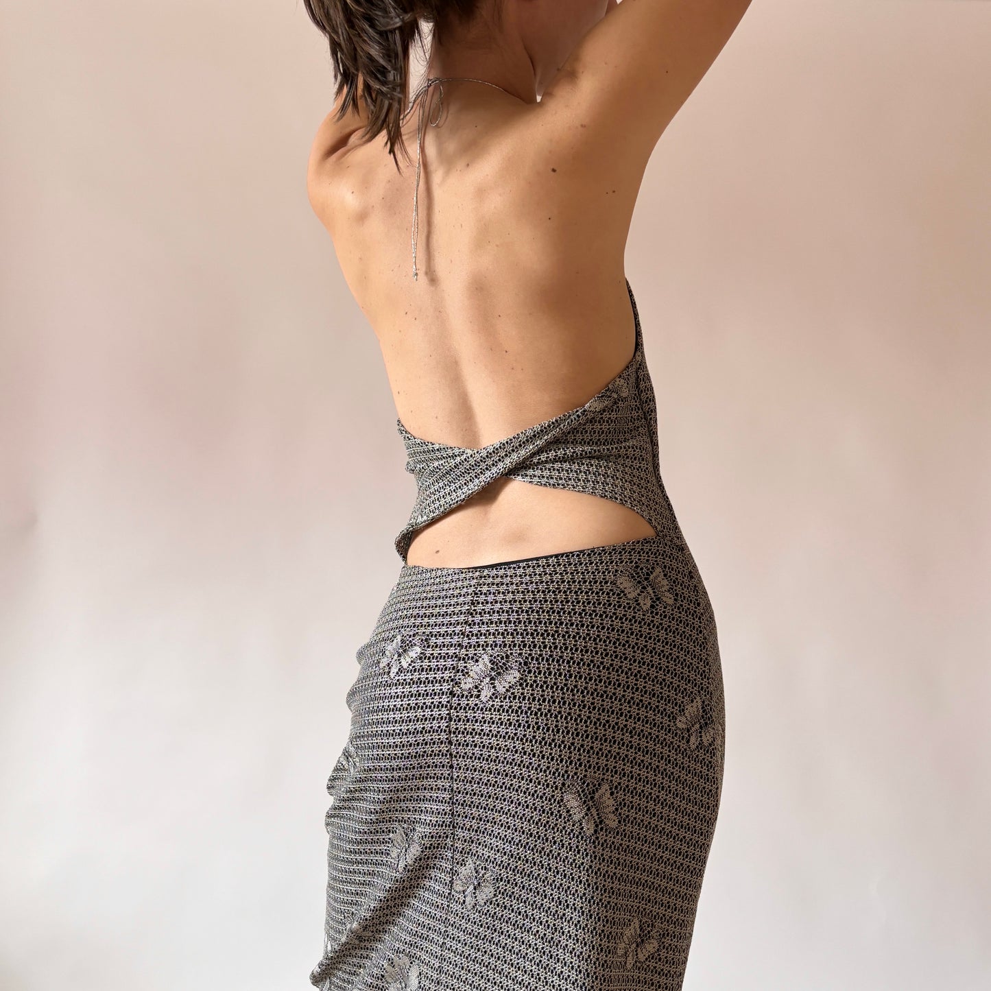 Y2K Butterfly Fringe Dress (S)