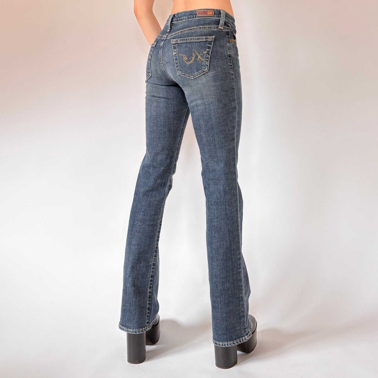 Y2K Low Rise Flare Jeans (XS)