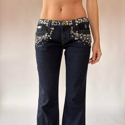 Y2K Baby Phat Bejeweled Jeans (S/M)