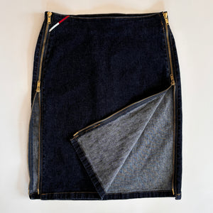 Y2K Tommy Jeans Zip Skirt (XS)