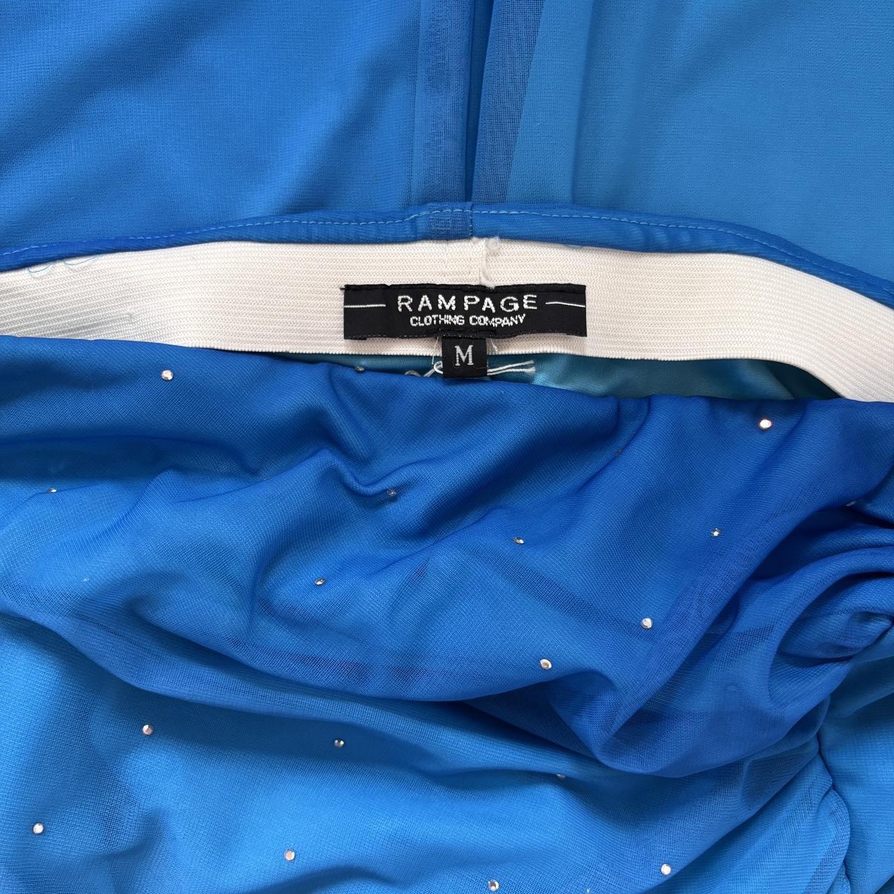 Y2K Ombré Aqua Gown (M)