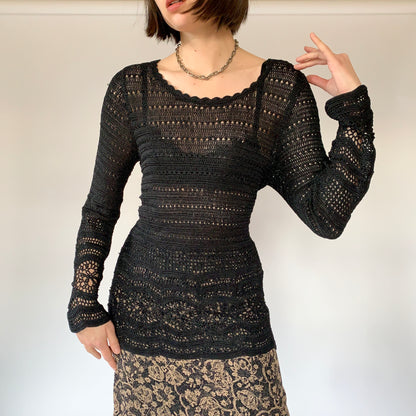 Vintage Crochet Top (S/M)